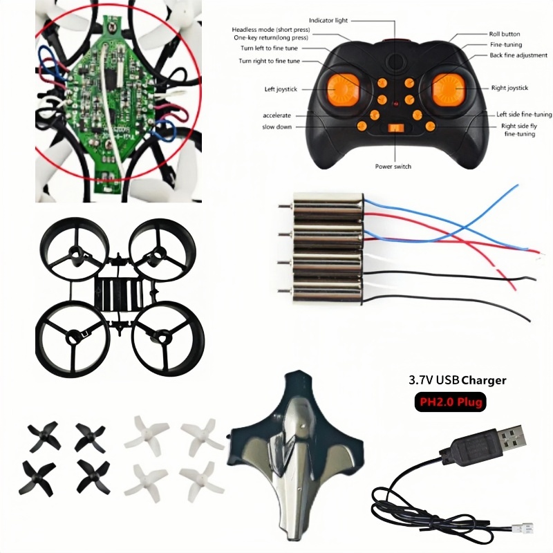 Drone Battery Adapter - Komple DIY Drone Kiti 2.4G 6