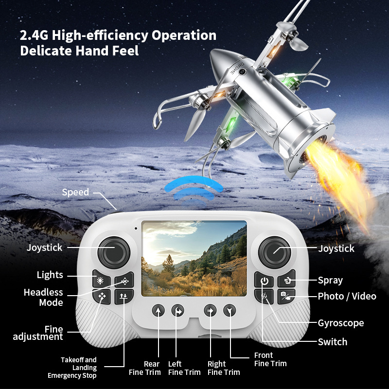 OZ X6 Roket Drone, 2,8 inç Ekr - Drone Controller Screen incelemesi ve fiyatı